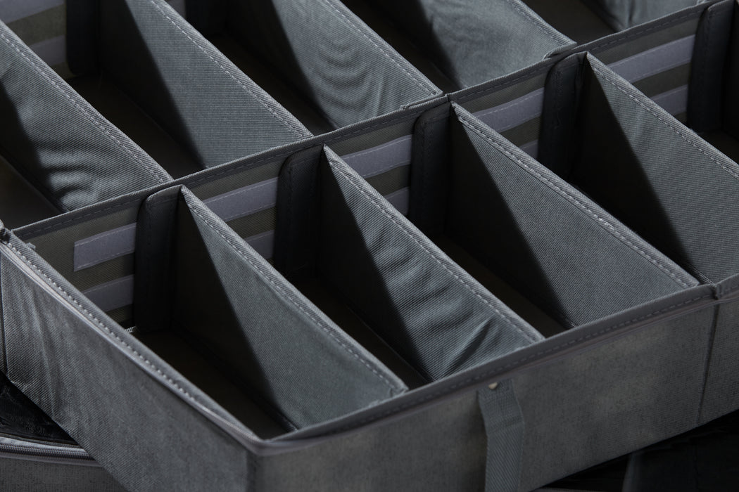 Underbed Shoe Storage (Two Pack) - Grey