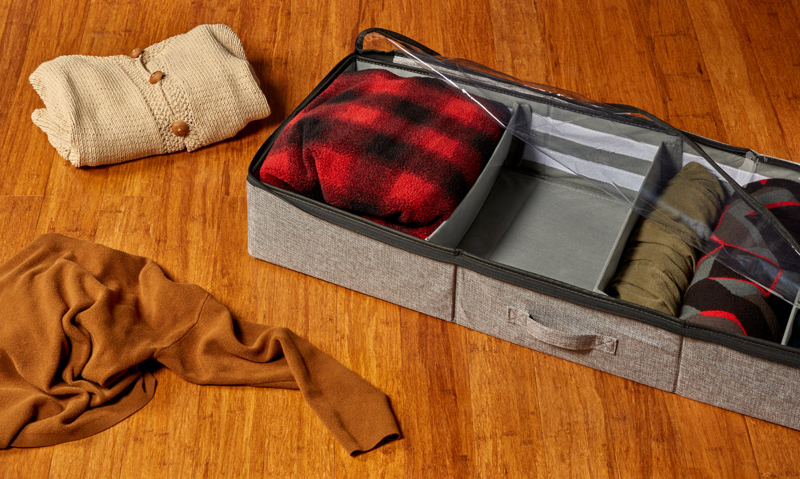 Underbed Clothing Storage (Two Pack) - Grey