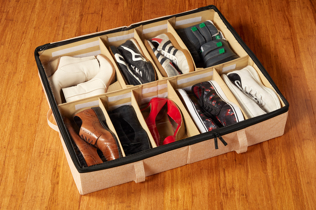 Underbed Shoe Storage (Two Pack) - Cream
