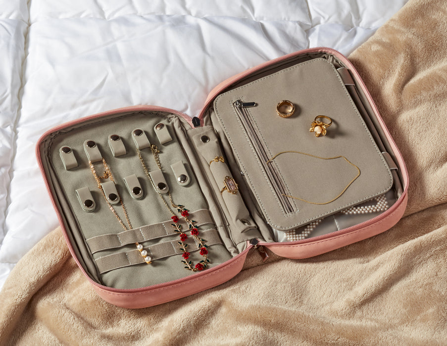 Travel Jewelry Organizer - Pink