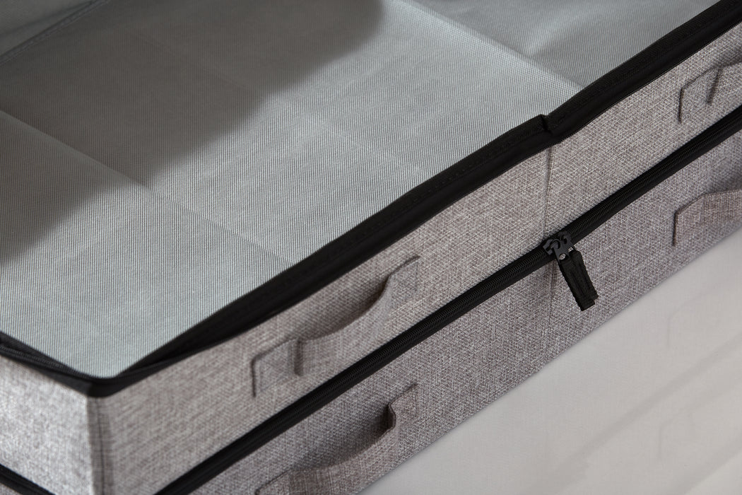 Low-Profile Underbed Clothing Storage (Two Pack) - Grey