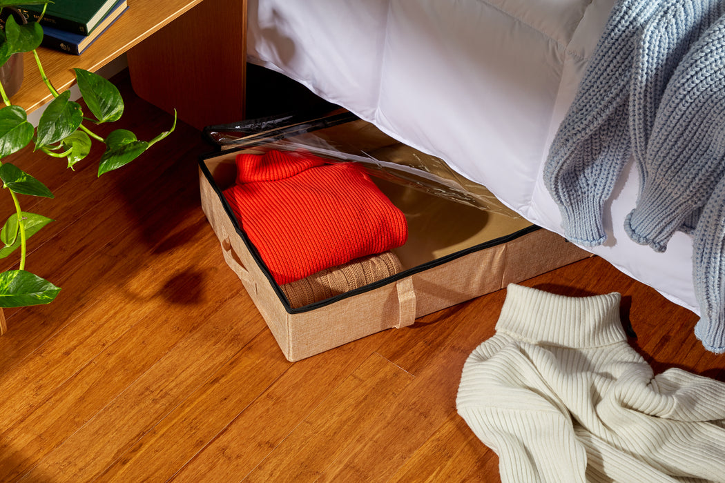Underbed Clothing Storage (Two Pack) - Cream