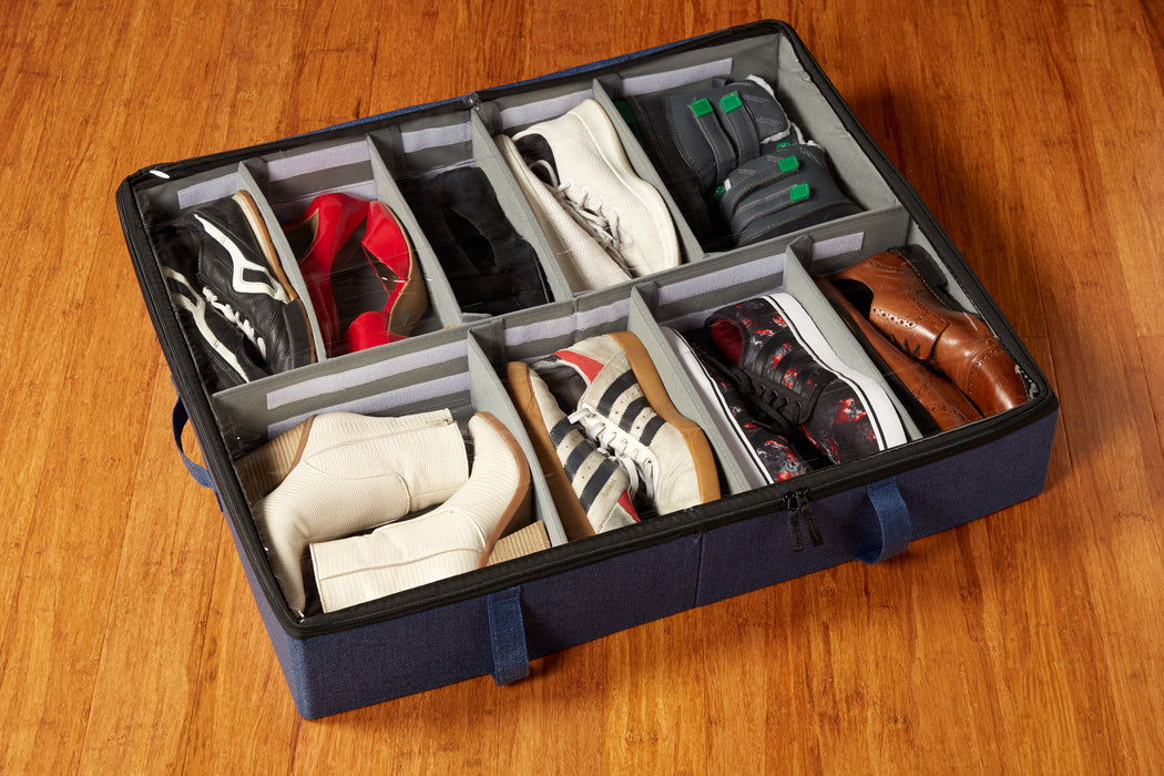Underbed Shoe Storage (Two Pack) - Navy