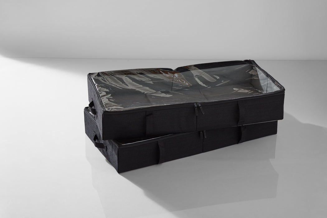 Underbed Clothing Storage (Two Pack) - Black