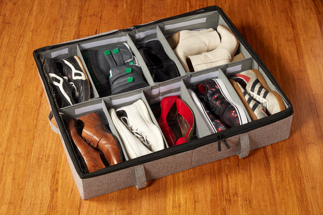 Underbed Shoe Storage (One Pack) - Grey