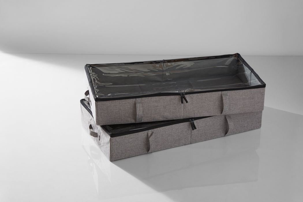Underbed Clothing Storage (Two Pack) - Grey